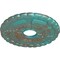 Ekena Millwork Kendall Train Station Medallion (Canopies up to 3 7/8"), 18 1/2"OD x 3 7/8"ID x 1"P, Copper Green CM18KDCGS - alternate 2